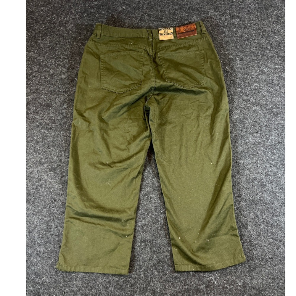 NWT Lauren Ralph Lauren Jeans Summer Olive Classic Mid-Calf Crop Pants Womens 8